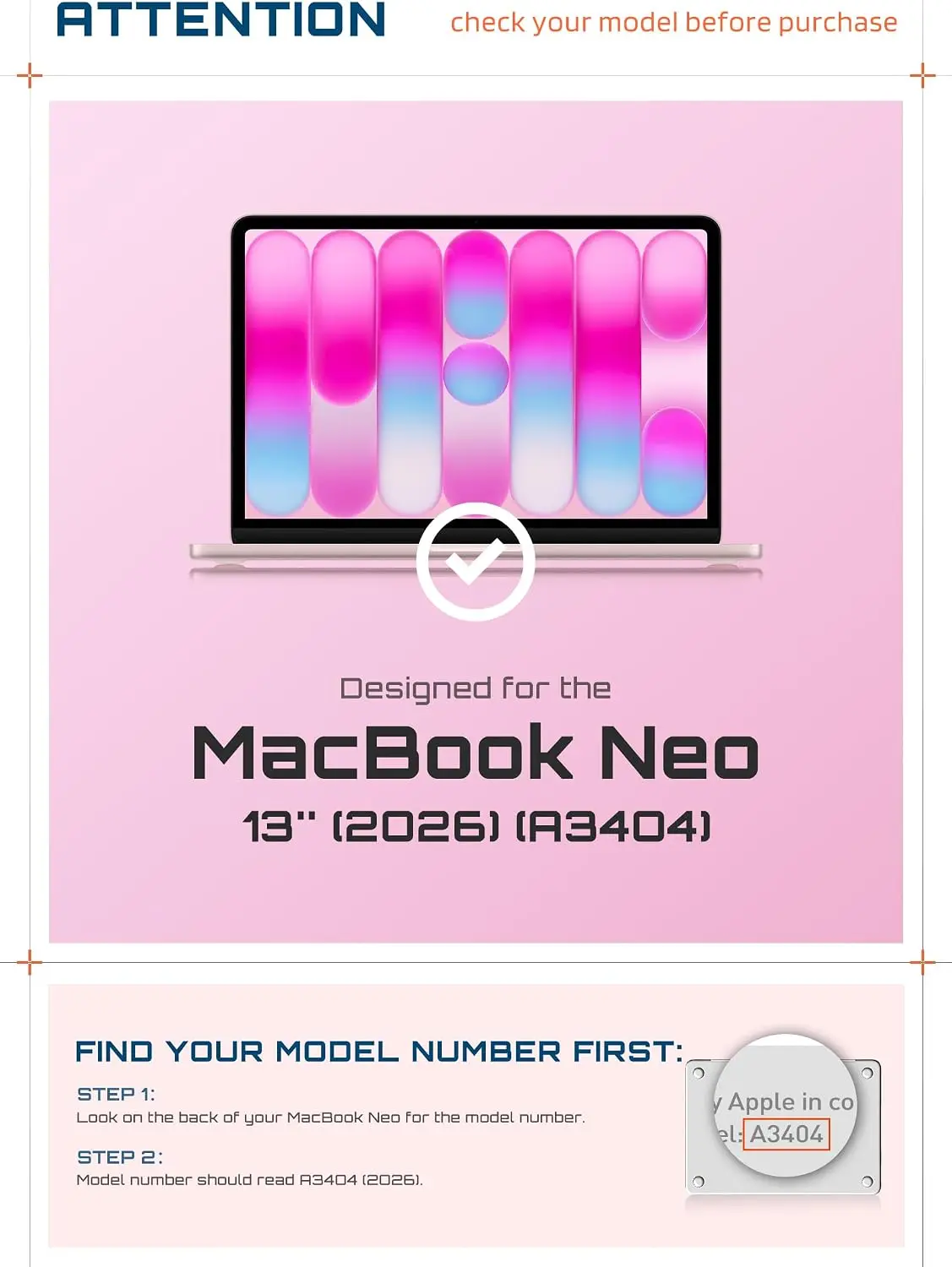SUPCASE Unicorn Beetle Hoesje voor Apple MacBook Neo 13 (2026) Roze afbeelding 8
