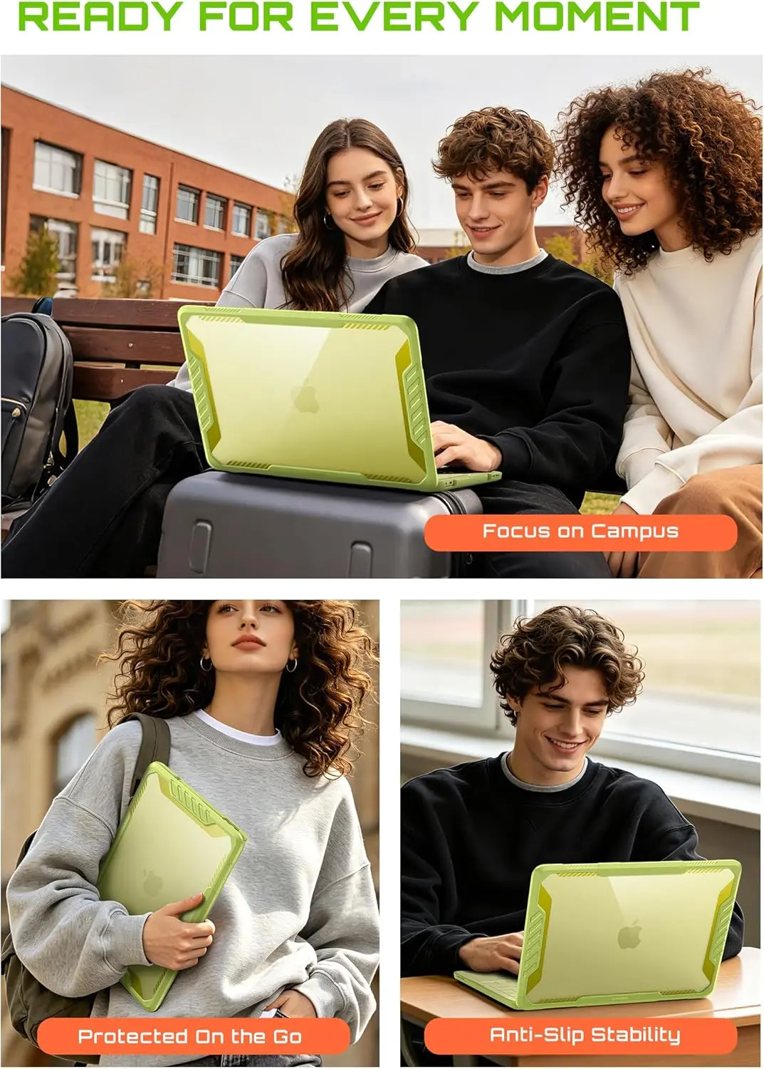 SUPCASE Unicorn Beetle Hoesje voor Apple MacBook Neo 13 (2026) Geel afbeelding 6