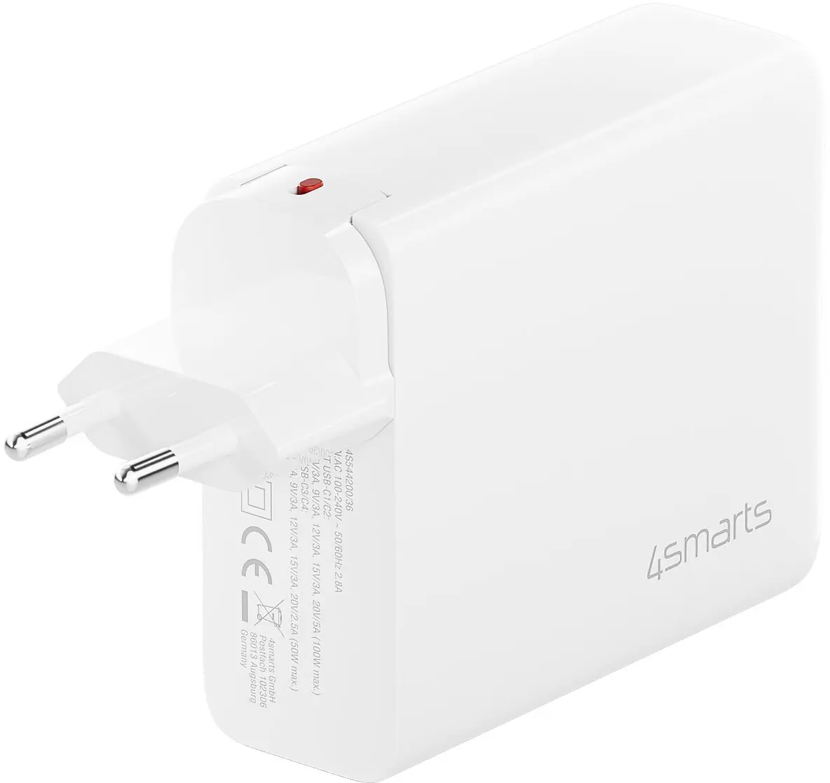 4smarts GaN Flex Pro 200W PD Oplader met Wereldstekker en 4 USB-C Poorten Wit afbeelding 11