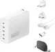 4smarts GaN Flex Pro 200W PD Oplader met Wereldstekker en 4 USB-C Poorten Wit afbeelding 1