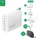 4smarts GaN Flex Pro 200W PD Oplader met Wereldstekker en 4 USB-C Poorten Wit afbeelding 9