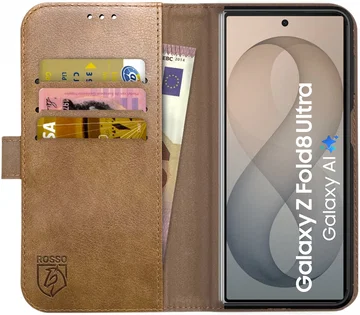 Rosso Element Samsung Galaxy Fold 8 Ultra Hoesje Book Case Wallet Bruin