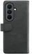 Rosso Deluxe Samsung Galaxy Z Fold 8 Ultra Hoesje Echt Leer Book Case Zwart afbeelding 2