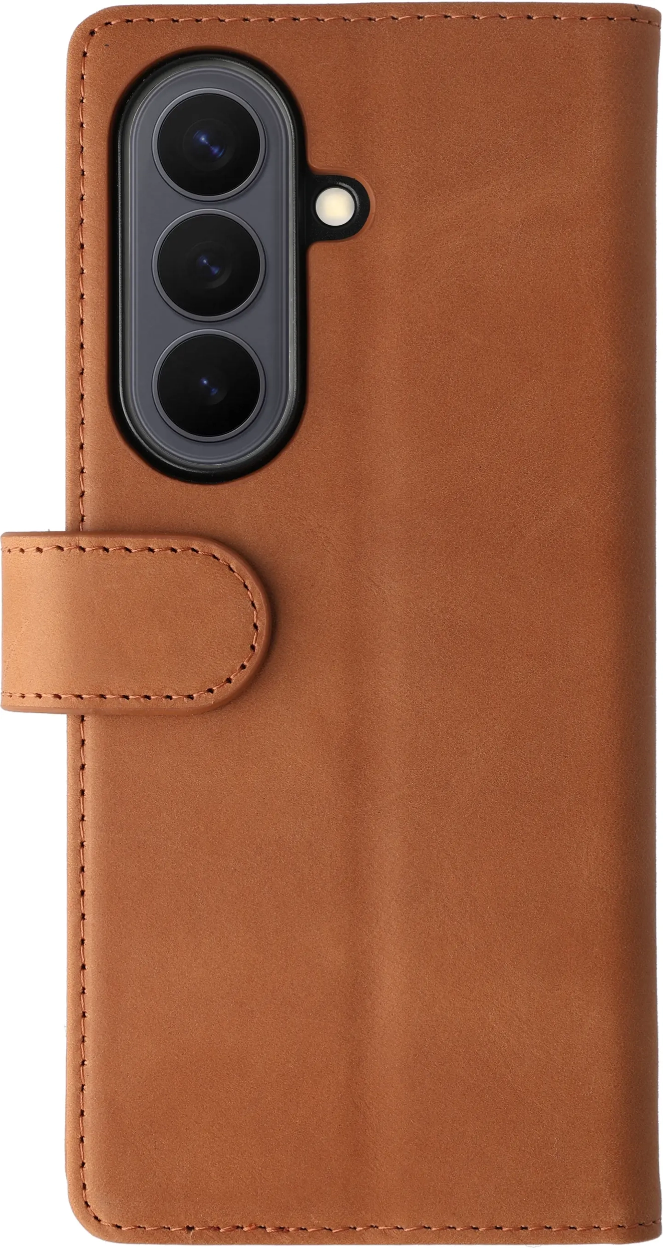 Rosso Deluxe Samsung Galaxy Z Fold 8 Ultra Hoesje Echt Leer Book Case Bruin afbeelding 2
