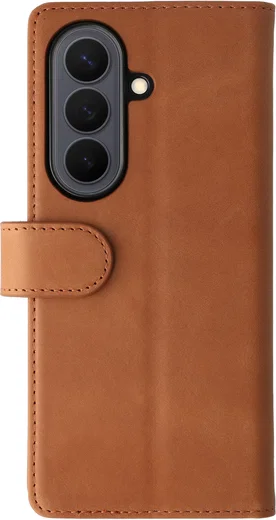 Rosso Deluxe Samsung Galaxy Z Fold 8 Ultra Hoesje Echt Leer Book Case Bruin afbeelding 2