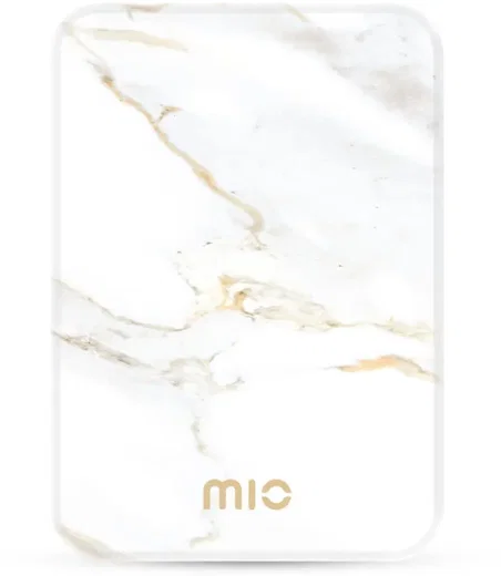 MIO 5.000 mAh Draadloze MagSafe Powerbank Reisformaat 15W White Marble afbeelding 1