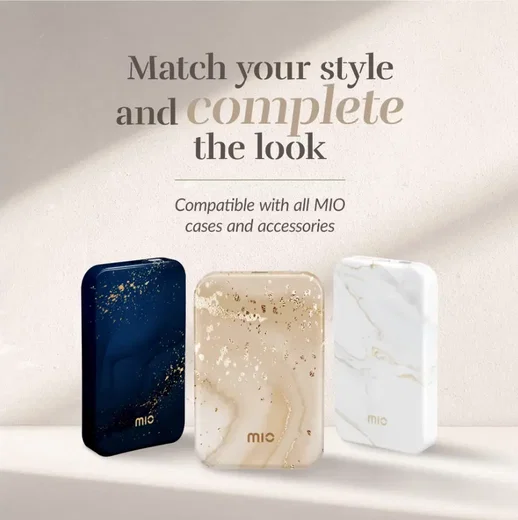 MIO 5.000 mAh Draadloze MagSafe Powerbank Reisformaat 15W Gold Marble afbeelding 7