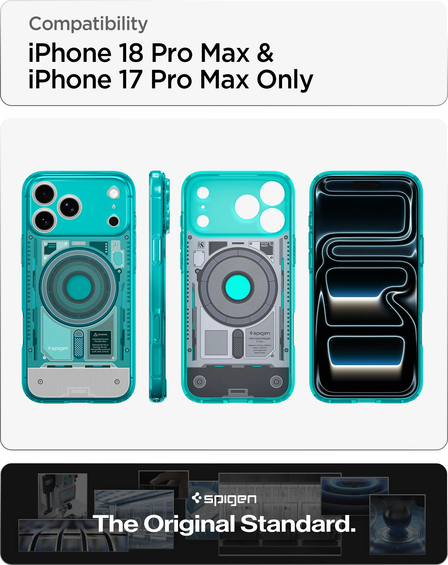 Spigen Ultra Hybrid MagFit iPhone 18 Pro Max / 17 Pro Max Hoesje Bondi Blauw afbeelding 4