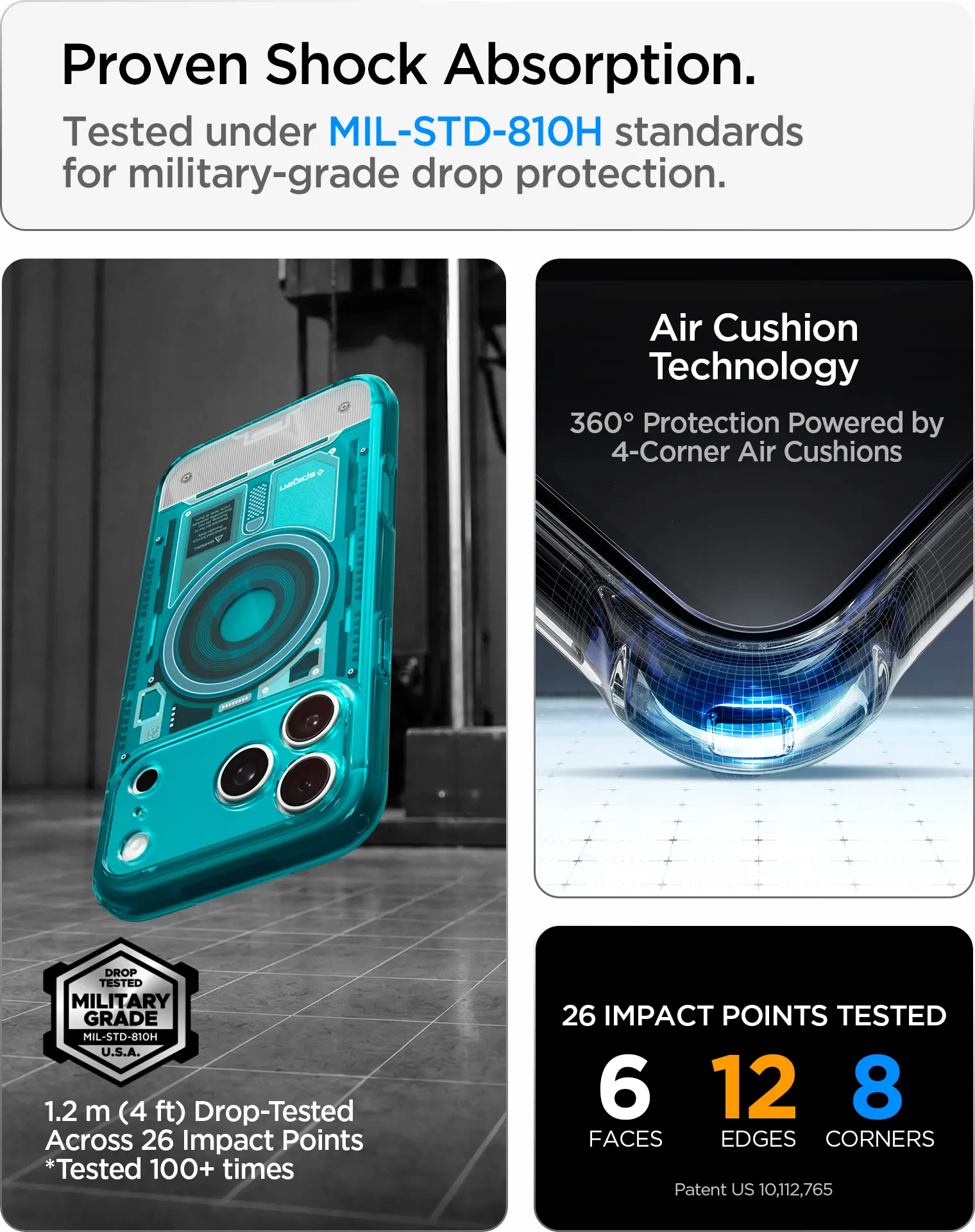 Spigen Ultra Hybrid MagFit iPhone 18 Pro Max / 17 Pro Max Hoesje Bondi Blauw afbeelding 3