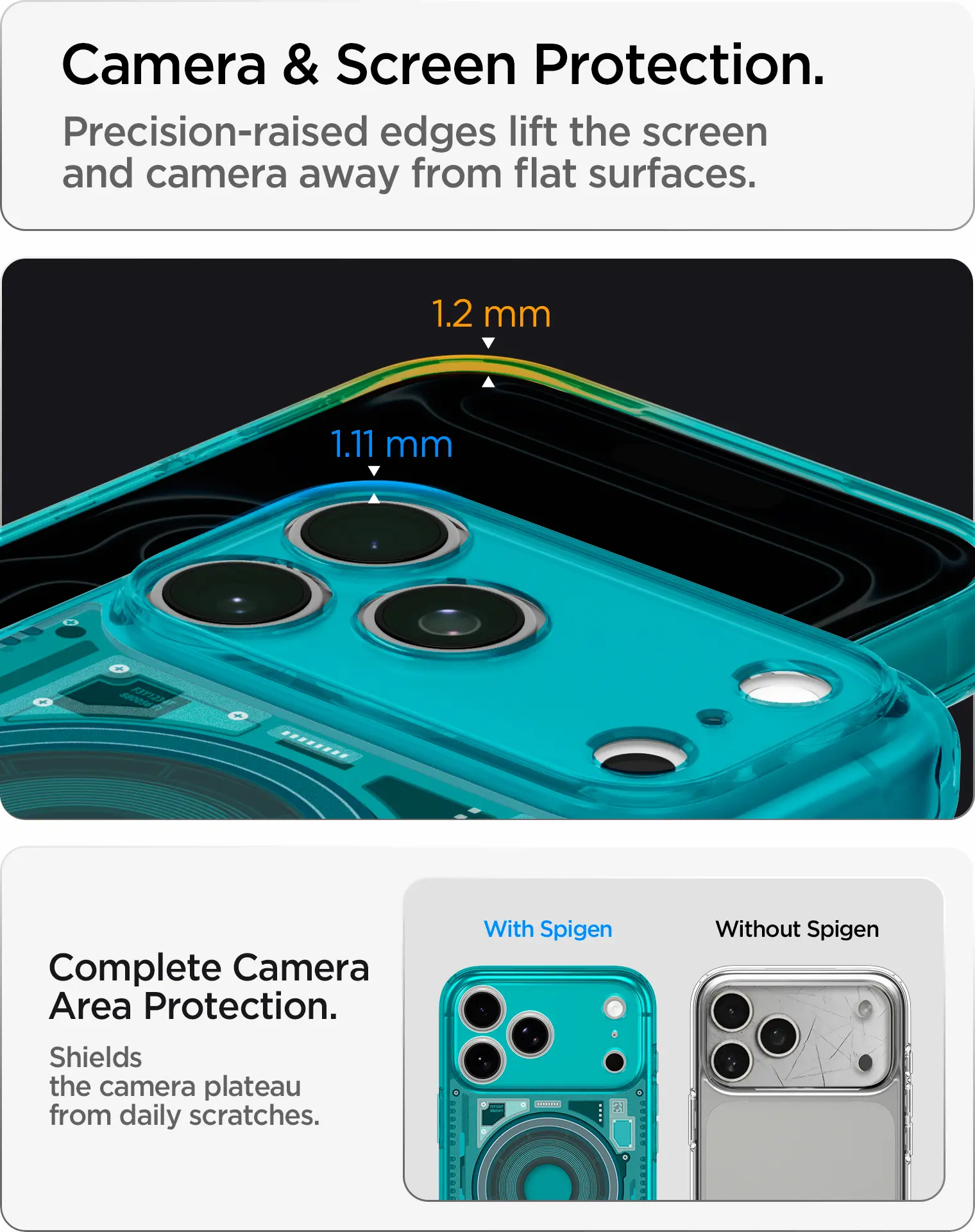 Spigen Ultra Hybrid MagFit iPhone 18 Pro Max / 17 Pro Max Hoesje Bondi Blauw afbeelding 5