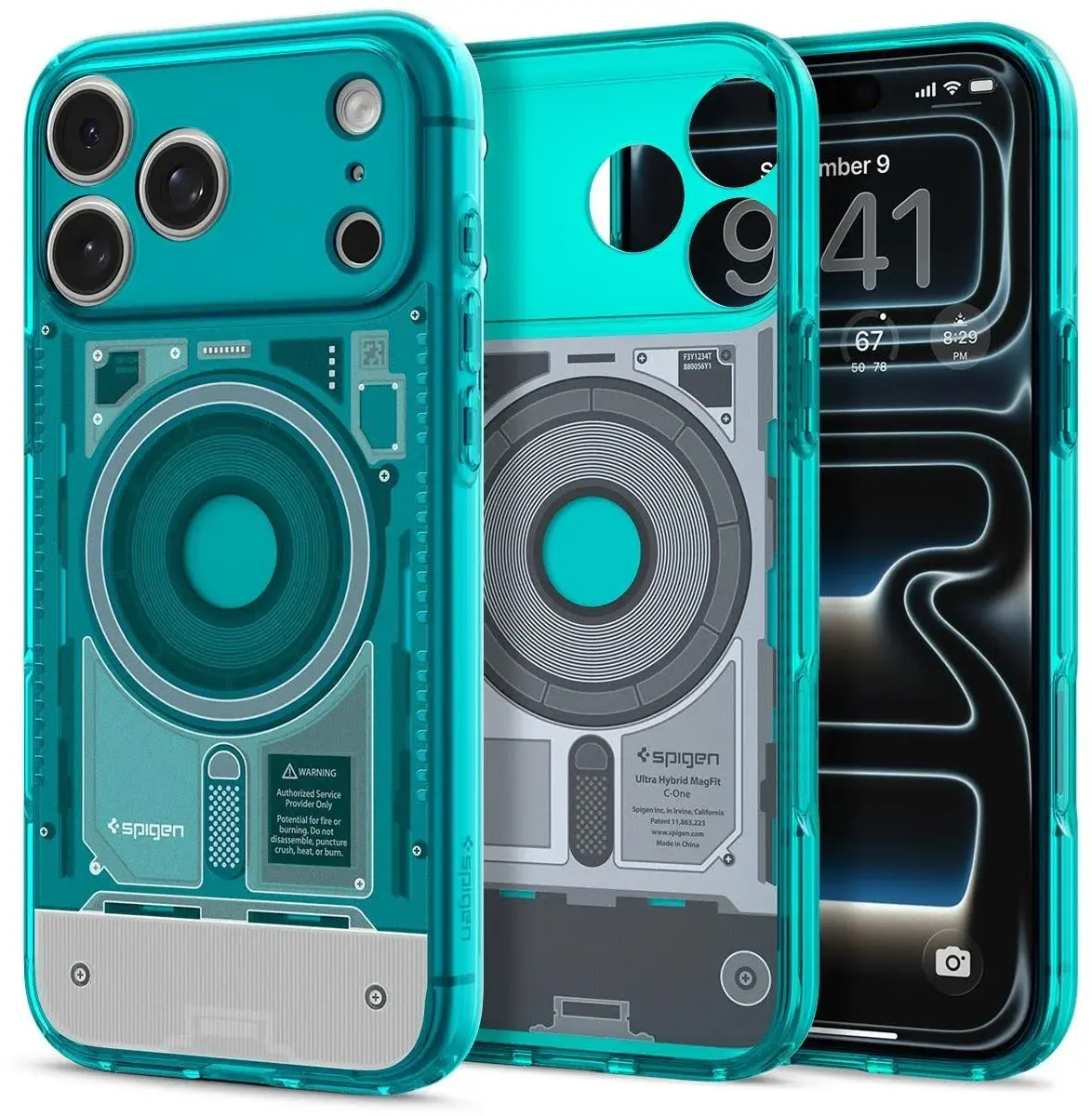 Spigen Ultra Hybrid MagFit iPhone 18 Pro Max / 17 Pro Max Hoesje Bondi Blauw afbeelding 2