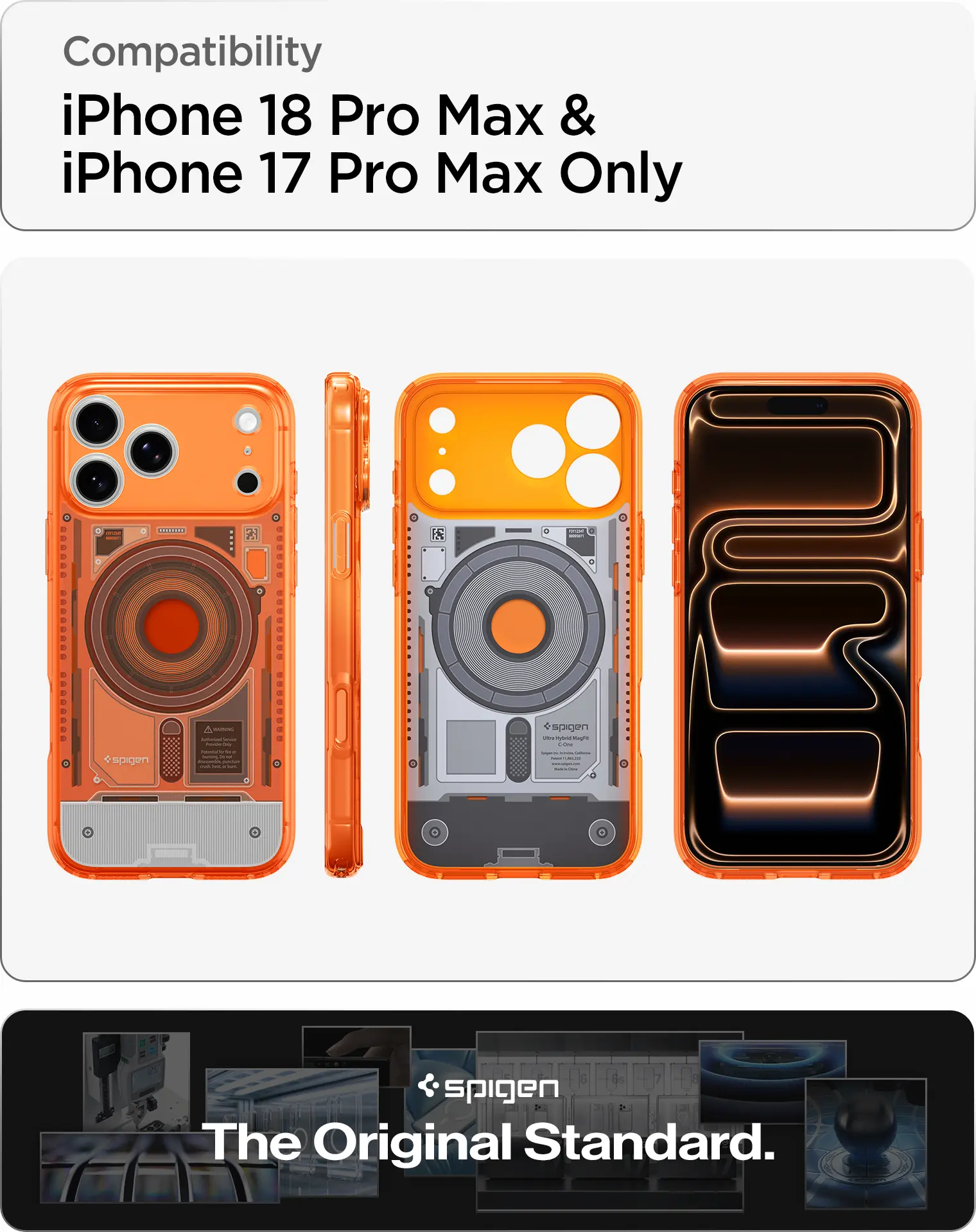 Spigen Ultra Hybrid MagFit iPhone 18 Pro Max / 17 Pro Max Hoesje One Tangerina afbeelding 4