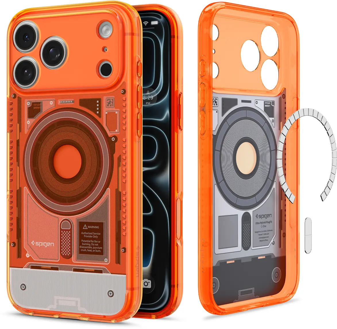 Spigen Ultra Hybrid MagFit iPhone 18 Pro Max / 17 Pro Max Hoesje One Tangerina afbeelding 1