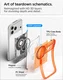 Spigen Ultra Hybrid MagFit iPhone 18 Pro Max / 17 Pro Max Hoesje One Tangerina afbeelding 7