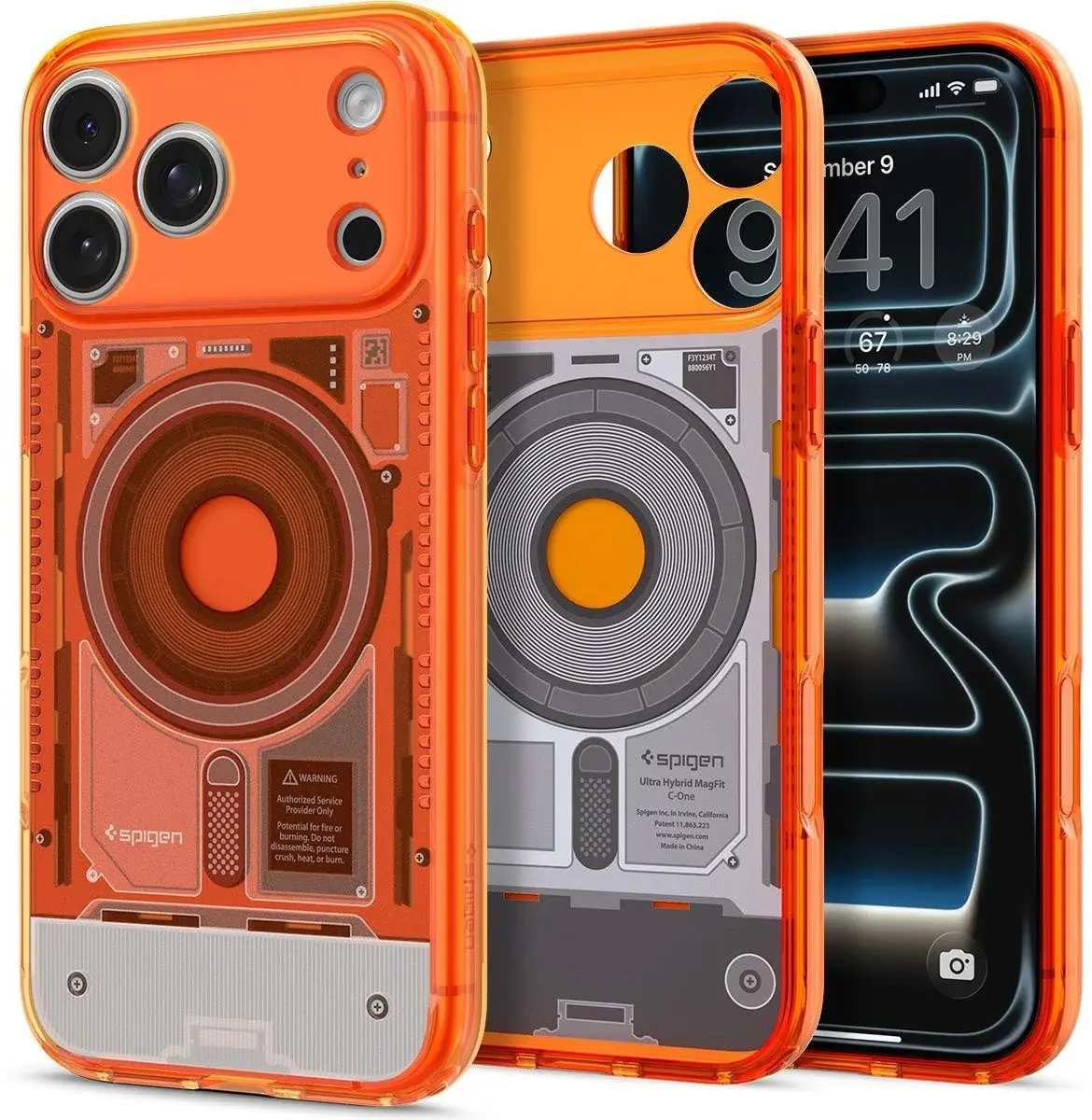 Spigen Ultra Hybrid MagFit iPhone 18 Pro Max / 17 Pro Max Hoesje One Tangerina afbeelding 2