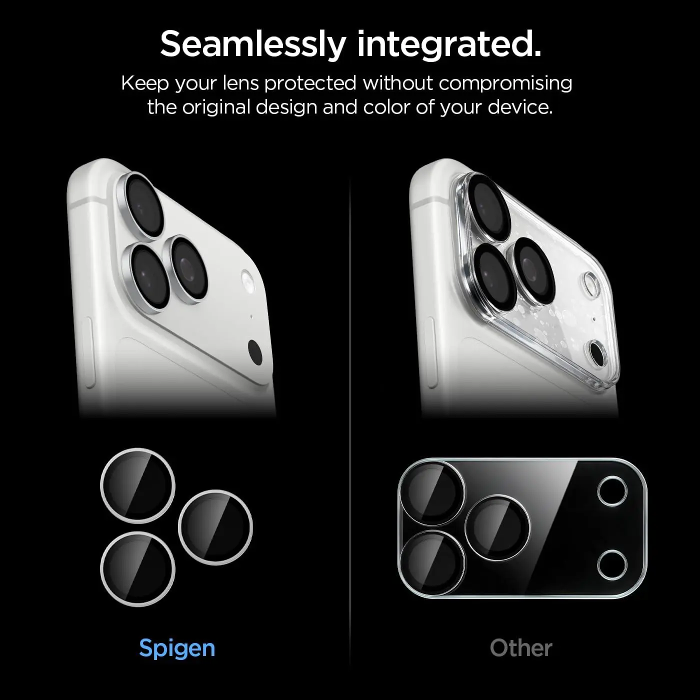 Spigen EZ Fit Optik Pro iPhone 18 Pro (Max) Camera Protector Zilver 2-Pack afbeelding 8