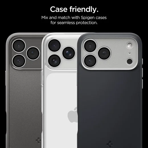 Spigen EZ Fit Optik Pro iPhone 18 Pro (Max) Camera Protector Zilver 2-Pack afbeelding 6