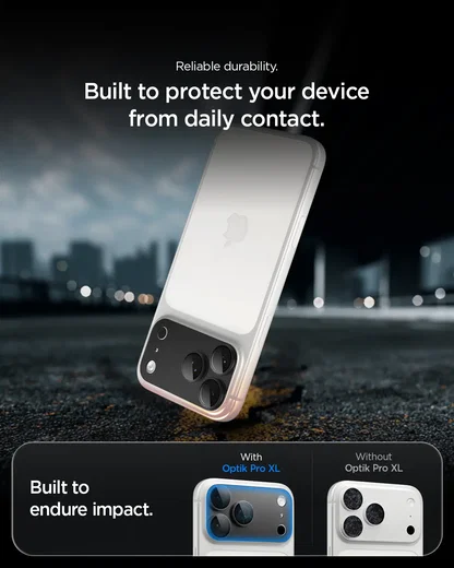 Spigen EZ Fit Optik Pro XL Apple iPhone 18 Pro Max Camera Protector Donker Grijs afbeelding 4