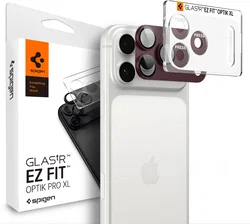 Spigen EZ Fit Optik Pro XL Apple iPhone 18 Pro Max Camera Protector Burgundy afbeelding