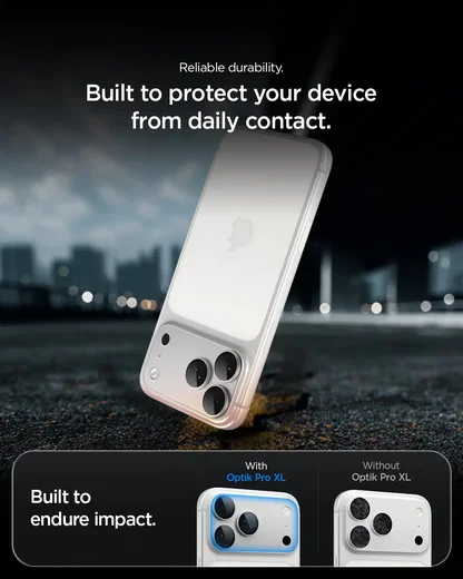 Spigen EZ Fit Optik Pro XL Apple iPhone 18 Pro Max Camera Protector Zilver afbeelding 5