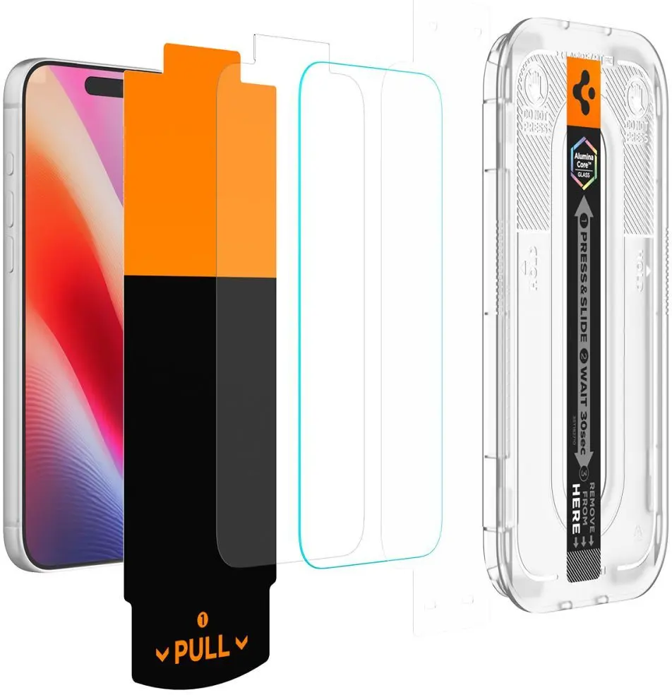 Spigen EZ Fit Pro GLAS.tR iPhone 18 Pro Max / 17 Pro Max Screen Protector 2-Pack afbeelding 11