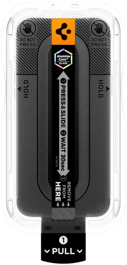 Spigen EZ Fit Pro HD GLAS.tR Apple iPhone 18 Pro Max Privacy Glass 2-Pack afbeelding 10