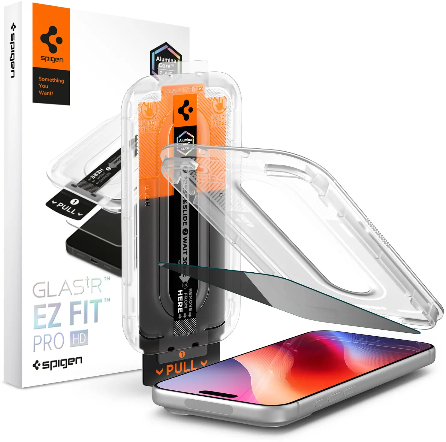 Spigen EZ Fit Pro HD GLAS.tR Apple iPhone 18 Pro Max Privacy Glass 1-Pack afbeelding 1
