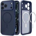 Spigen Ultra Hybrid MagFit iPhone 18 Pro / 17 Pro Hoesje MagSafe Frosted Blauw