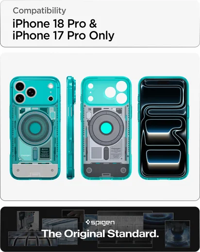 Spigen Ultra Hybrid MagFit iPhone 18 Pro / 17 Pro Hoesje MagSafe Bondi Blauw afbeelding 4