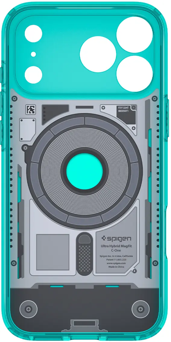 Spigen Ultra Hybrid MagFit iPhone 18 Pro / 17 Pro Hoesje MagSafe Bondi Blauw afbeelding 12