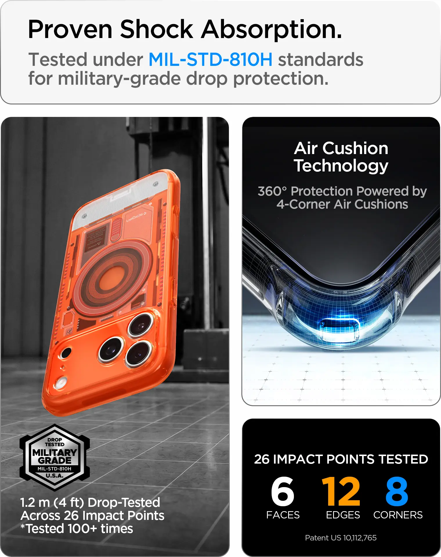 Spigen Ultra Hybrid MagFit iPhone 18 Pro / 17 Pro Hoesje MagSafe One Tangerine afbeelding 3