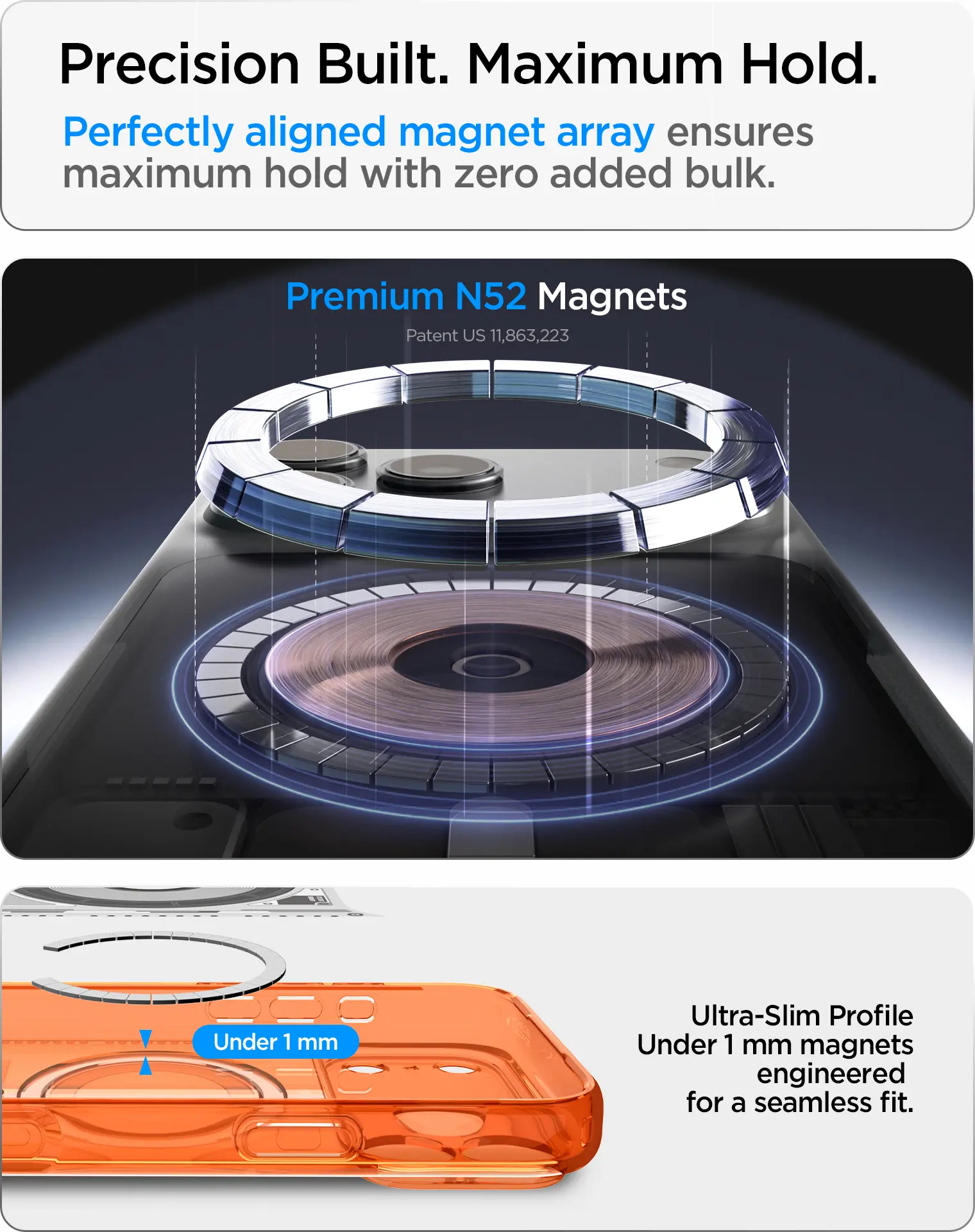 Spigen Ultra Hybrid MagFit iPhone 18 Pro / 17 Pro Hoesje MagSafe One Tangerine afbeelding 6