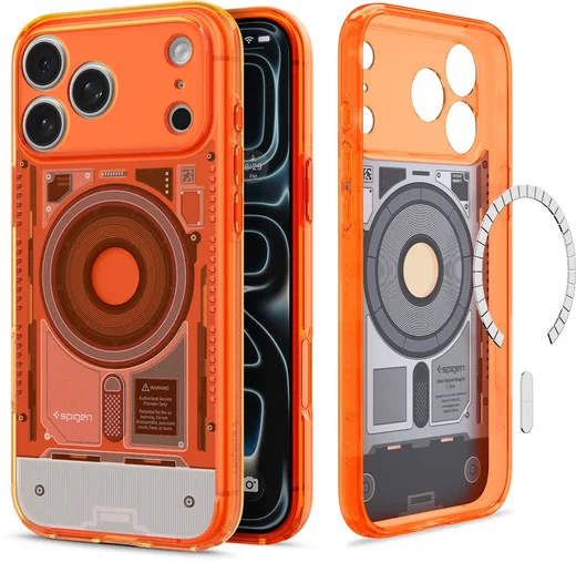 Spigen Ultra Hybrid MagFit iPhone 18 Pro / 17 Pro Hoesje MagSafe One Tangerine afbeelding 1