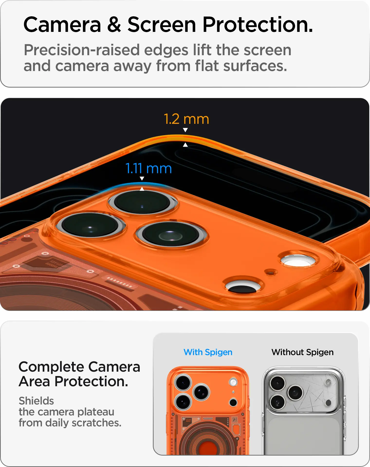 Spigen Ultra Hybrid MagFit iPhone 18 Pro / 17 Pro Hoesje MagSafe One Tangerine afbeelding 5