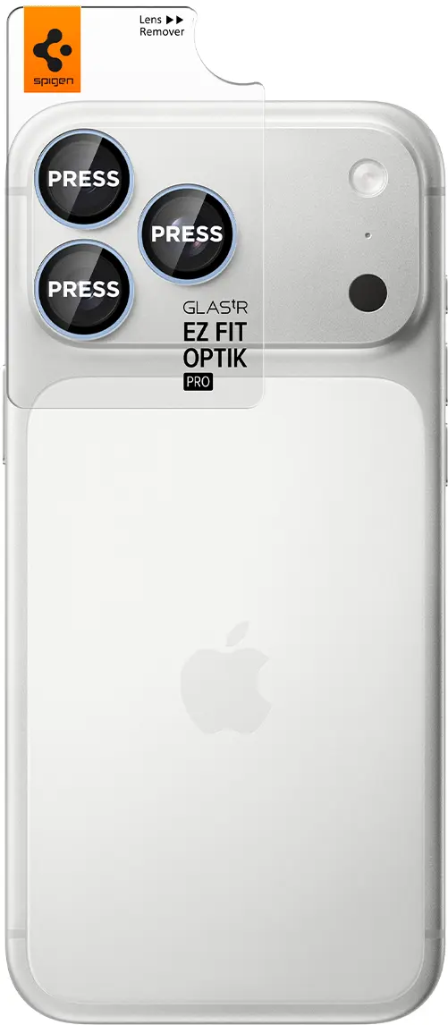 Spigen EZ Fit Optik Pro iPhone 18 Pro (Max) Camera Protector Licht Blauw 2-Pack afbeelding 2