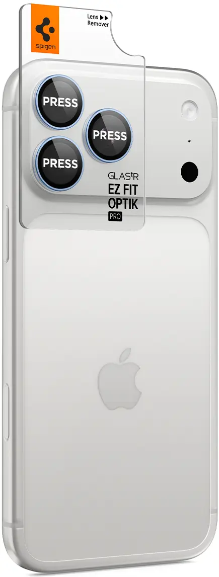 Spigen EZ Fit Optik Pro iPhone 18 Pro (Max) Camera Protector Licht Blauw 2-Pack afbeelding 6
