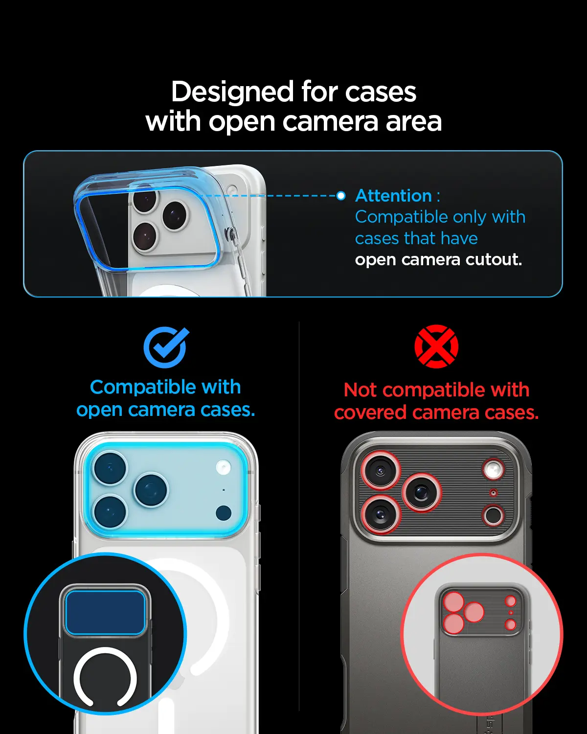 Spigen EZ Fit Optik Pro XL Apple iPhone 18 Pro Camera Protector Donker Grijs afbeelding 6
