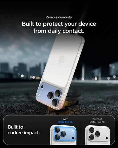 Spigen EZ Fit Optik Pro XL Apple iPhone 18 Pro Camera Protector Licht Blauw afbeelding 4