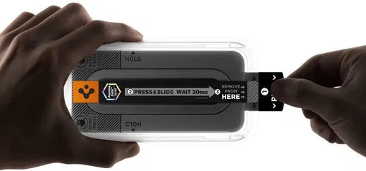 Spigen EZ Fit Pro HD GLAS.tR Apple iPhone 18 Pro Privacy Glass 2-Pack afbeelding 9