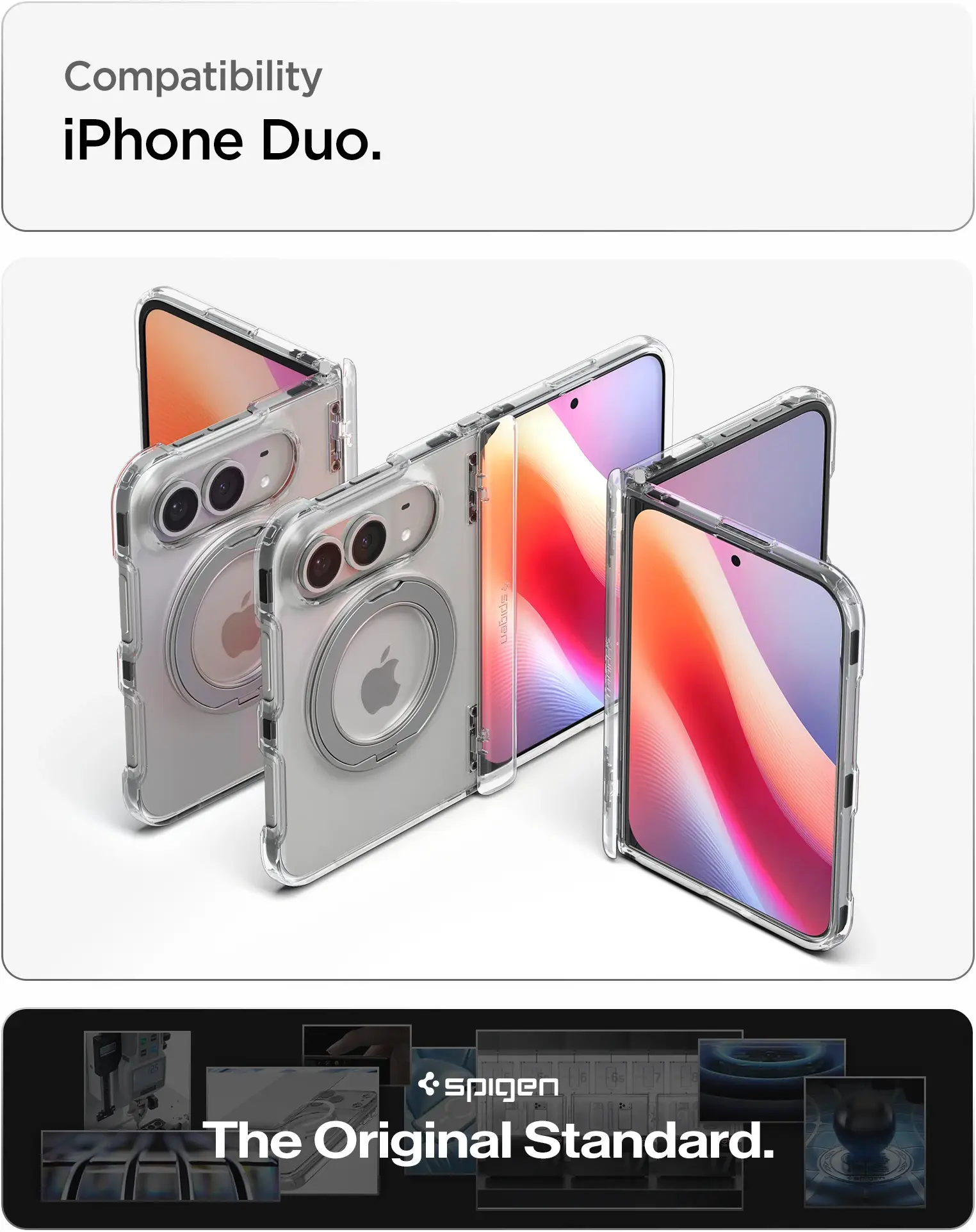 Spigen Ultra Hybrid S MagFit Apple iPhone Duo Hoesje Back Cover Transparant afbeelding 9
