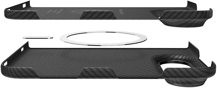 Spigen Air Skin Apple iPhone Duo Hoesje Back Cover MagFit Zwart afbeelding 8
