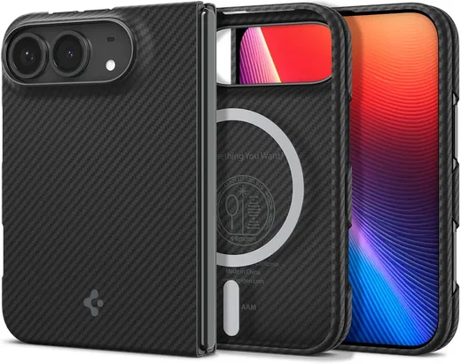 Spigen Air Skin Apple iPhone Duo Hoesje Back Cover MagFit Zwart afbeelding 1