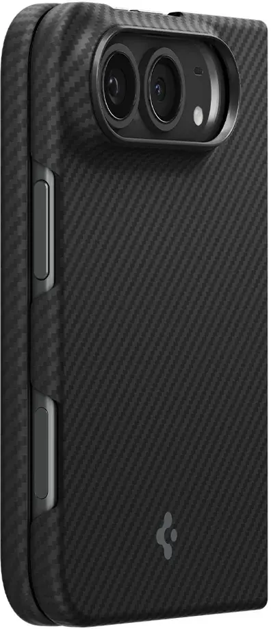 Spigen Air Skin Apple iPhone Duo Hoesje Back Cover MagFit Zwart afbeelding 7