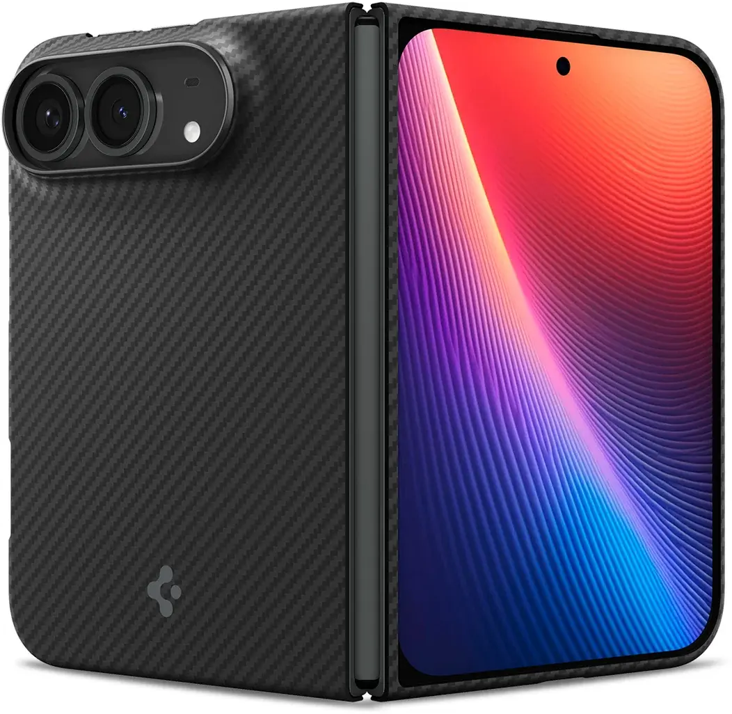 Spigen Air Skin Apple iPhone Duo Hoesje Back Cover MagFit Zwart afbeelding 2