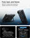 Spigen Slim Armor Pro S Apple iPhone Duo Hoesje MagSafe met Kickstand Zwart afbeelding 2