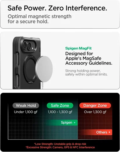 Spigen Slim Armor Pro S Apple iPhone Duo Hoesje MagSafe met Kickstand Zwart afbeelding 8