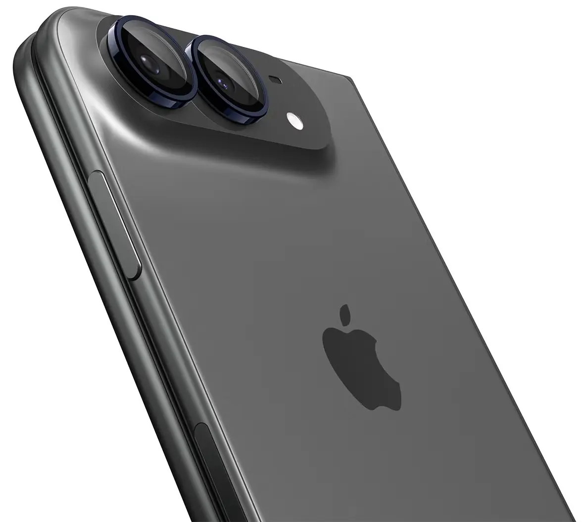 Spigen EZ Fit Optik Pro Apple iPhone Duo Camera Lens Protector Zwart (2-Pack) afbeelding 3