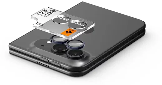 Spigen EZ Fit Optik Pro Apple iPhone Duo Camera Lens Protector Zwart (2-Pack) afbeelding 5