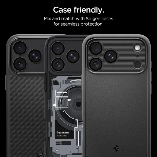 Spigen EZ Fit Optik Pro iPhone 18 Pro (Max) Camera Protector Donker Grijs 2-Pack afbeelding 6