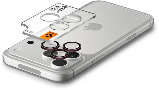 Spigen EZ Fit Optik Pro iPhone 18 Pro (Max) Camera Protector Burgundy 2-Pack afbeelding 12